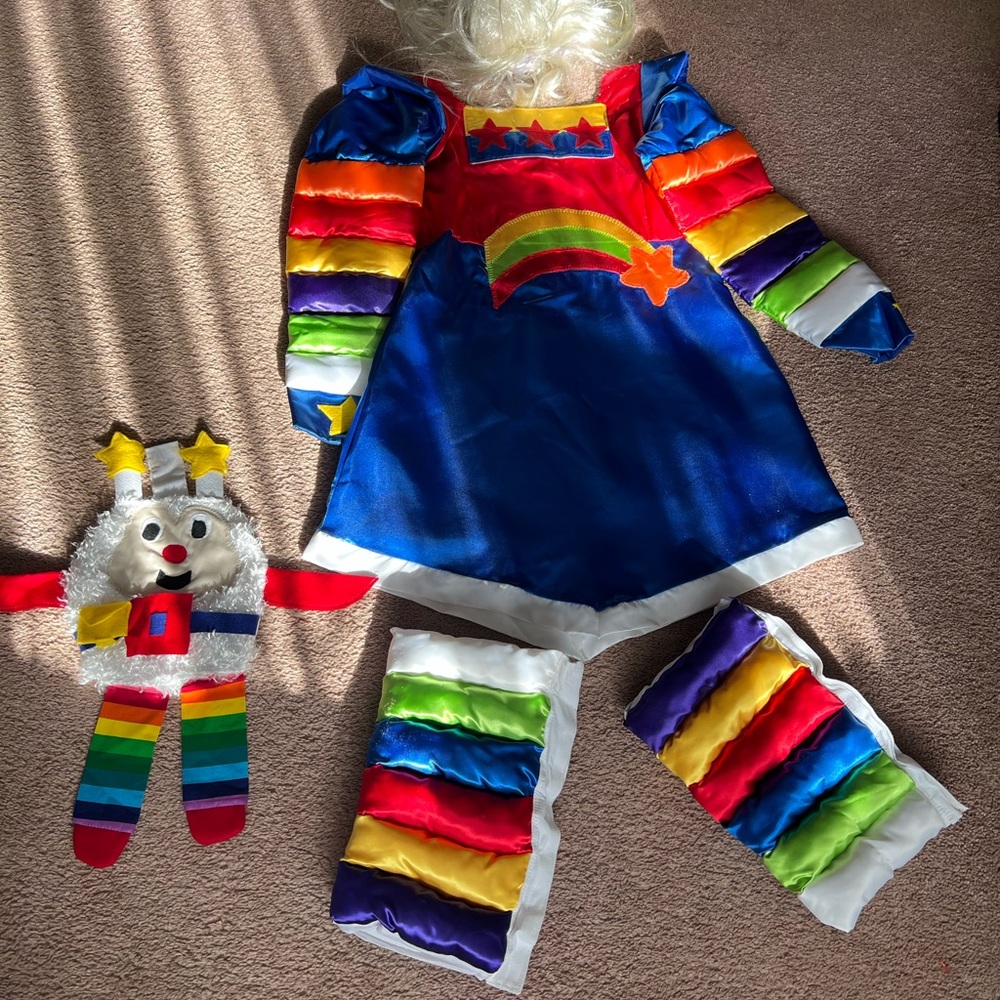 Colorful Rainbow Brite Adult or Teen Costume